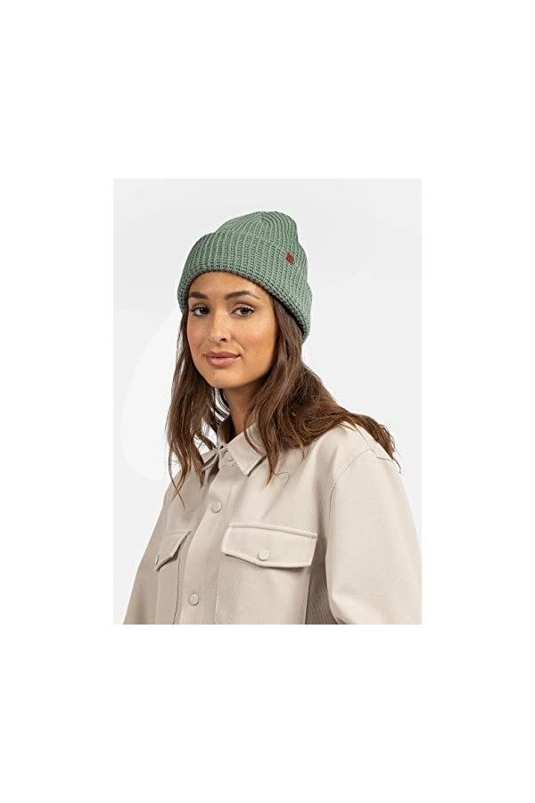 BICKLEY + MITCHELL Waffle Structured Basic Bonnet pour Femme 2015-01-11-55, Vert, Taille Unique