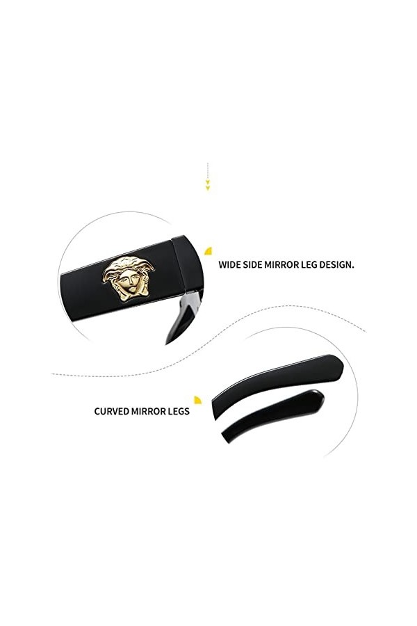 UNDIFY Lunettes De Soleil À Monture Carrée À La Mode Lunettes De Soleil De Luxe Légères For Femmes Lunettes De Soleil Polyval