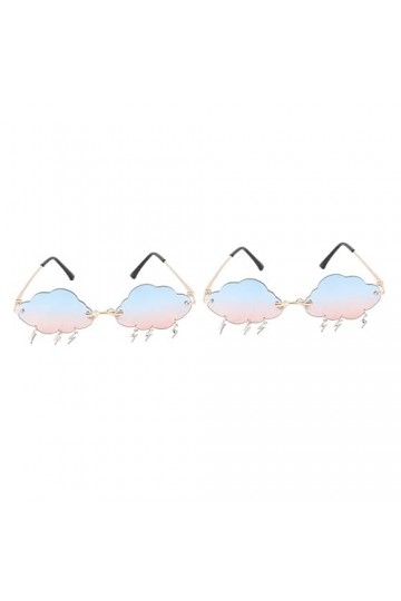 Abaodam 2 Paires Lunettes De Soleil Nuage Lunettes Sans Monture Il Pleut Lunettes De Soleil Irrégulières Lunettes De Soleil A
