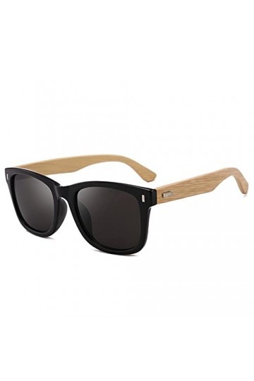 Classique Bambou Vintage Lunettes de Soleil Hommes Femmes Ongles décoration Conduite Miroir Lunettes de Soleil rétro Bois&nbsp;&nbsp;&nbsp;U