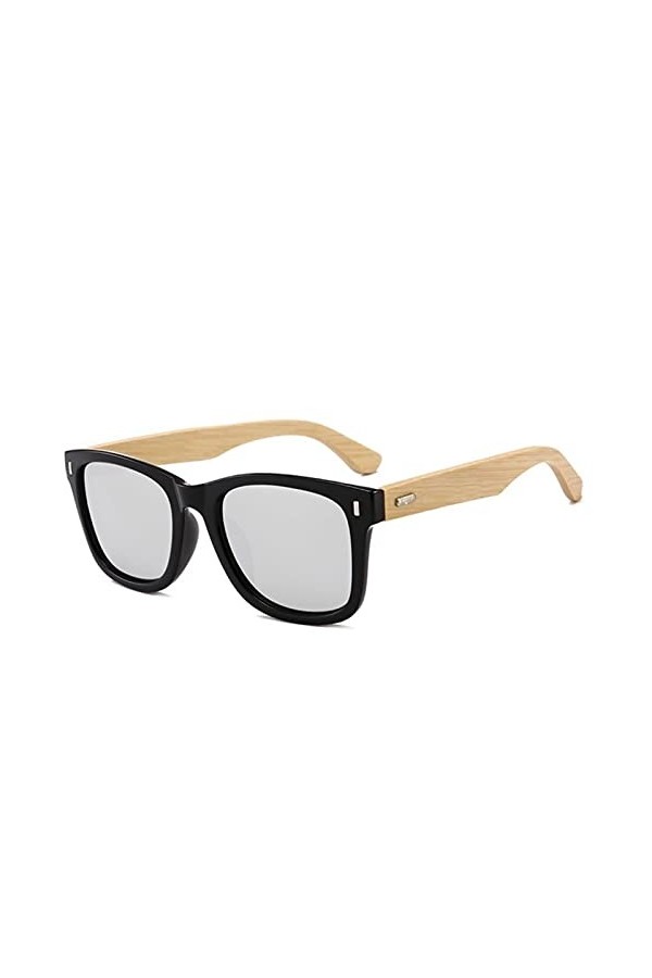 Classique Bambou Vintage Lunettes de Soleil Hommes Femmes Ongles décoration Conduite Miroir Lunettes de Soleil rétro Bois&nbsp;&nbsp;&nbsp;U