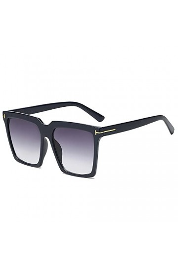 QFSLR Lunettes De Soleil Classiques À Monture Carrée pour Hommes Et Femmes, avec Protection UV À 100%, Adaptées Aux Parties S