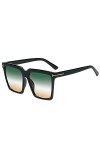 QFSLR Lunettes De Soleil Classiques À Monture Carrée pour Hommes Et Femmes, avec Protection UV À 100%, Adaptées Aux Parties S