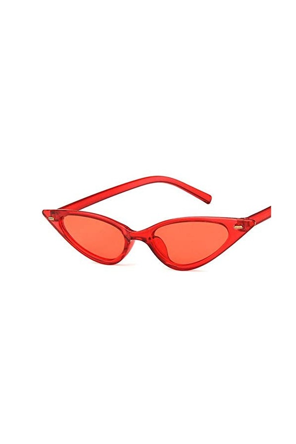 EDCPLM Lunettes de soleil pour femme Œil de chat Femmes Sexy Petit Triangle Vintage Lunettes de soleil Retro Cateye Eyewear U