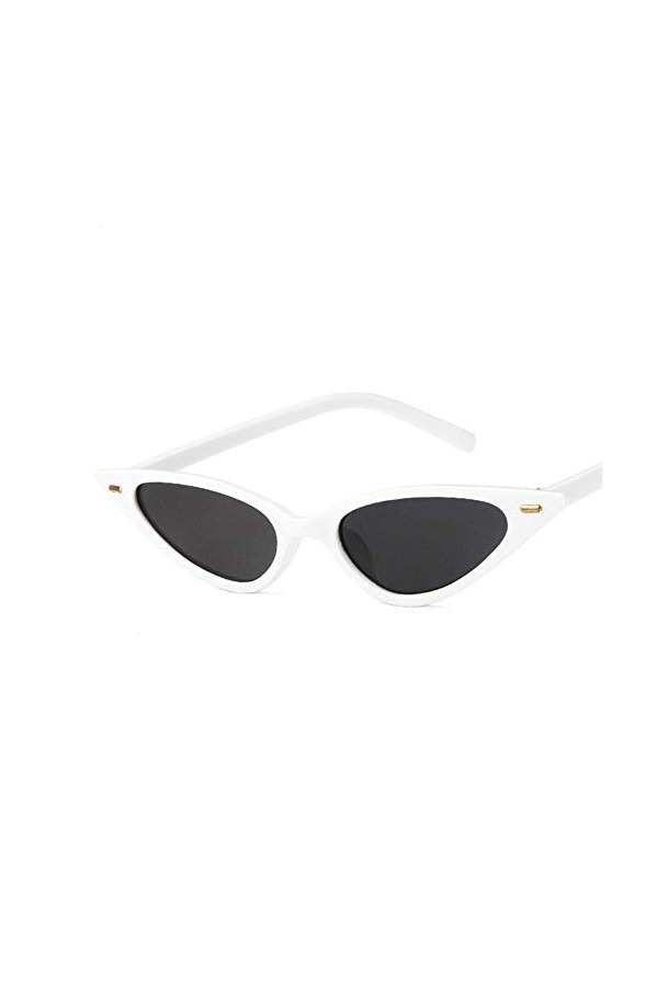EDCPLM Lunettes de soleil pour femme Œil de chat Femmes Sexy Petit Triangle Vintage Lunettes de soleil Retro Cateye Eyewear U