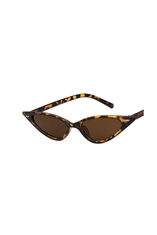 EDCPLM Lunettes de soleil pour femme Œil de chat Femmes Sexy Petit Triangle Vintage Lunettes de soleil Retro Cateye Eyewear U
