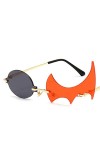 PUYYDS Anime Danganronpa Cosplay Monokuma Lunettes de Soleil Flamme personnalité Lunettes Anime Halloween COS Accessoire Acce
