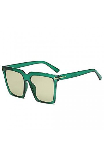 QFSLR Lunettes De Soleil Classiques À Monture Carrée pour Hommes Et Femmes, avec Protection UV À 100%, Adaptées Aux Parties S