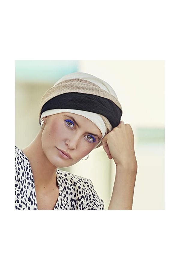 Viva Headwear Viva Emmy Turban en Bambou de qualité Douce et Confortable Doux, Multicolore, Taille Unique Femme