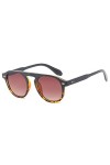 AMFG Lunettes de Soleil sur Cadre Rond for Hommes et Femmes Rétro Verres décoratifs à lextérieur du Soleil Color : C, Size 