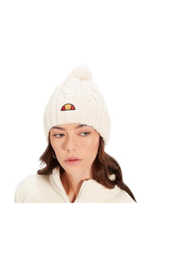ellesse Bonnet Hanna Pom, Noir, Taille Unique Femme