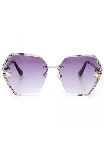 LUOXUEFEI De Soleil Lunettes Lunettes De Soleil Sans Monture Femmes Lunettes De Soleil Surdimensionnées Dames