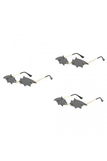 SOIMISS 3 Pcs Halloween Lunettes Ailes Costume Femmes Lunettes Funky Lunettes De Soleil Mode Lunettes Chauve-Souris Forme Lun