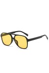 XINXIN Lunettes De Soleil for Hommes Et Femmes Rétro Hip Hop, Vacances en Plein Air Lunettes De Conduite Color : J, Size : M