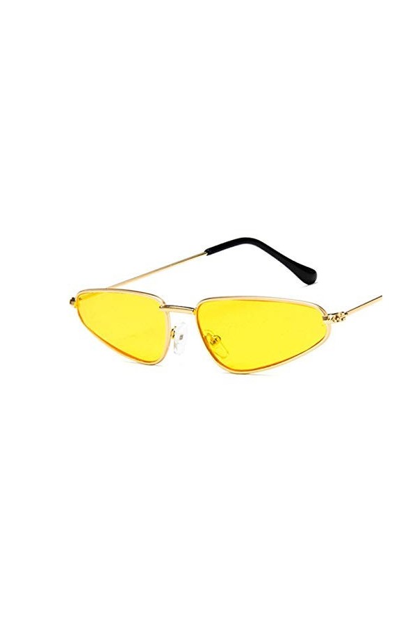 HAOMAO Lunettes de Soleil Oeil de Chat en Forme de métal de Marque Vintage pour Femmes C6