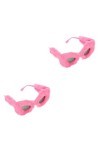 GALPADA 2 Pièces Lunettes En Peluche Lunettes De Soleil Oeil De Chat Des Lunettes De Soleil Lunettes De Soleil Femme Tendance