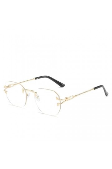 MUTYNE Lunettes de soleil sans monture de mode de luxe femmes hommes lunettes de soleil en métal UV400 nuances lunettes, 07, 