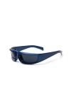 YAMEIZE Sport Lunettes de soleil Vintage Moda-Vélo Wrap Around Rectangle Protection UV400 Lunettes Hommes Femmes Blanc