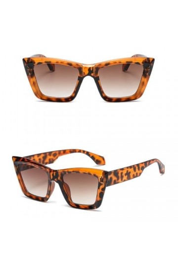 MUTYNE Lunettes de Soleil Carrées de Mode Femmes De Luxe Grand Cadre Lunettes de Soleil Oeil de Chat Dames Classique Vintage 