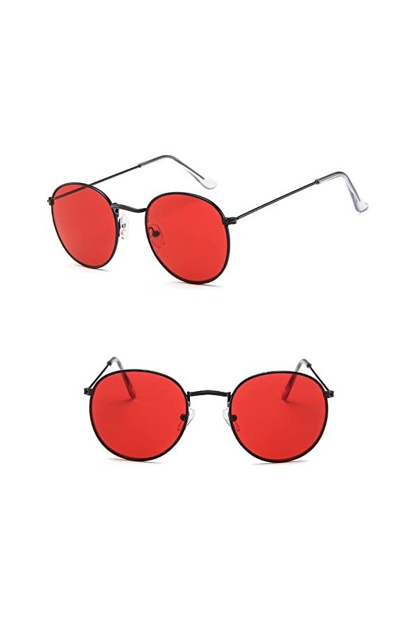 Lunettes de soleil miroir de luxe femmes/hommes dame lunettes de soleil rondes classiques UV400 extérieur Oculos De Sol Gafas