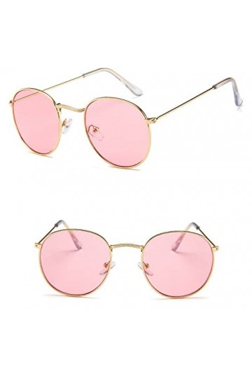 Lunettes de soleil miroir de luxe femmes/hommes dame lunettes de soleil rondes classiques UV400 extérieur Oculos De Sol Gafas