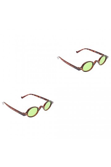 Adorainbow 2 Paires Lunettes De Soleil Vintage Lunettes De Soleil De Mode Pour Femmes Lunettes De Soleil Petit Cercle Hommes 