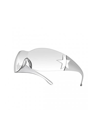 Lunettes de soleil de sport punk pour femme - Lunettes de soleil enveloppantes pour homme - Une pièce tendance - 7