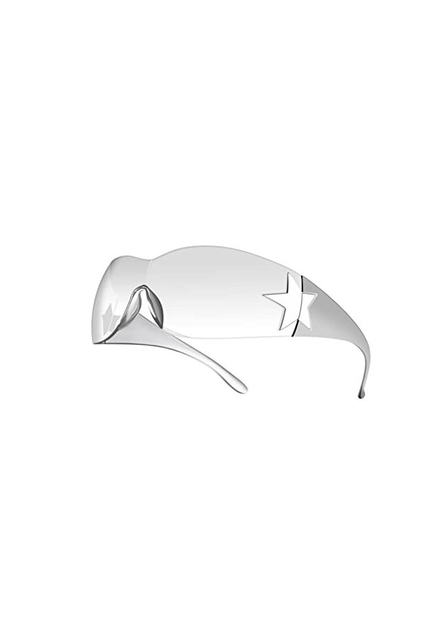 Lunettes de soleil de sport punk pour femme - Lunettes de soleil enveloppantes pour homme - Une pièce tendance - 7