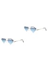 TENDYCOCO 2 Paires De Lunettes De Soleil Irrégulières Lunettes De Soleil Pour Hommes Lunettes De Soleil Élégantes Pour Hommes