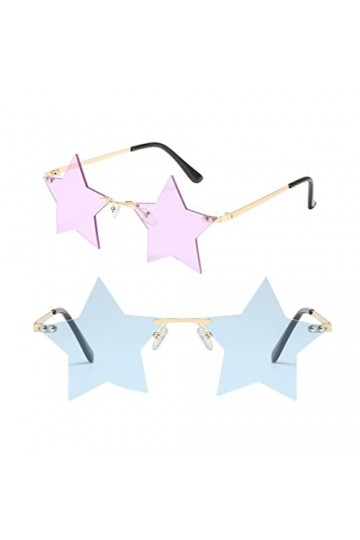 NUOBESTY 2 Paires Lunettes De Soleil De Fête Lunettes De Garde Lunettes De Nouveauté Lunettes De Soleil Personnalisées Transp