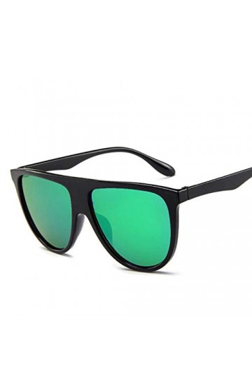 ZYIZEE Lunettes de Soleil Lunettes de Soleil carrées surdimensionnées Femmes Big One Lens Mans Lunettes de Pilote Noires Femm