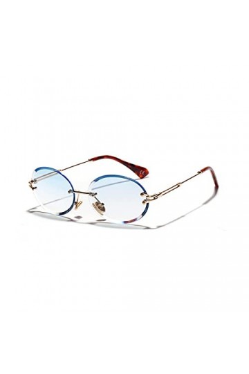 LUOXUEFEI De Soleil Lunettes Lunettes De Soleil Ovales Sans Monture Femmes Lens Hommes Lunettes De Soleil Dames Nuances