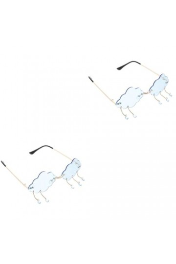 TENDYCOCO 2 Pièces Lunettes De Soleil Nuage Disco Lunettes Nuage En Forme De Lunettes Verre Nuage Lunettes Verre Nuage Lunett
