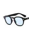 EDCPLM Lunettes de soleil Hommes Femmes Style Ronde Lunettes de Soleil Clair Teinté Lentille de Marque Conception de Fête Spe