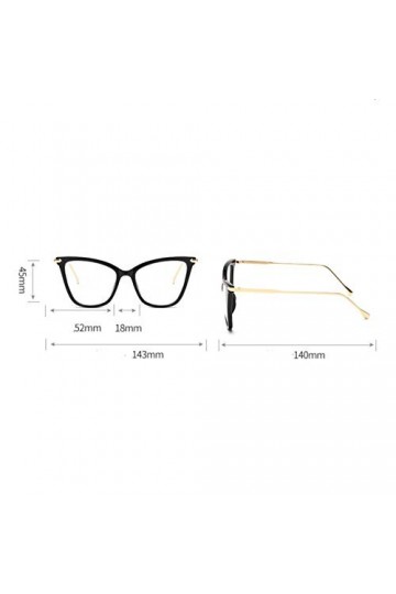 AleXanDer1 Lunette de Soleil Lunettes De Chat Lunettes Cadre Femmes Lunettes Transparentes Cadre Cadre Grand Cadre Lunettes D