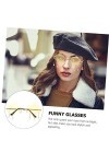CALLARON 3Pcs Lunettes De Soleil Gland Nuage Lunettes Lunettes De Soleil Vintage Sans Monture Lunettes Sans Monture Irréguliè
