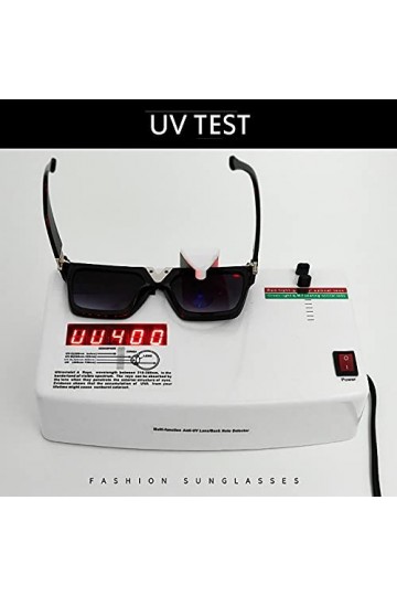 QFSLR Lunettes De Soleil Rétro À La Mode Pour Hommes Et Femmes, Protection 100% UV, Adaptées À La Plage, Au Shopping, À La Fê