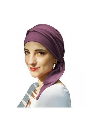 CAREBELL Smooth Turban Bonnet oncologique en bambou pour chimiothérapie ou alopécie, Ocean 24, Taille Unique