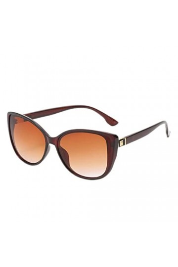 PAXAS Lunettes de soleil œil de chat vintage légères pour femme Mode dégradée Lunettes dextérieur Thé