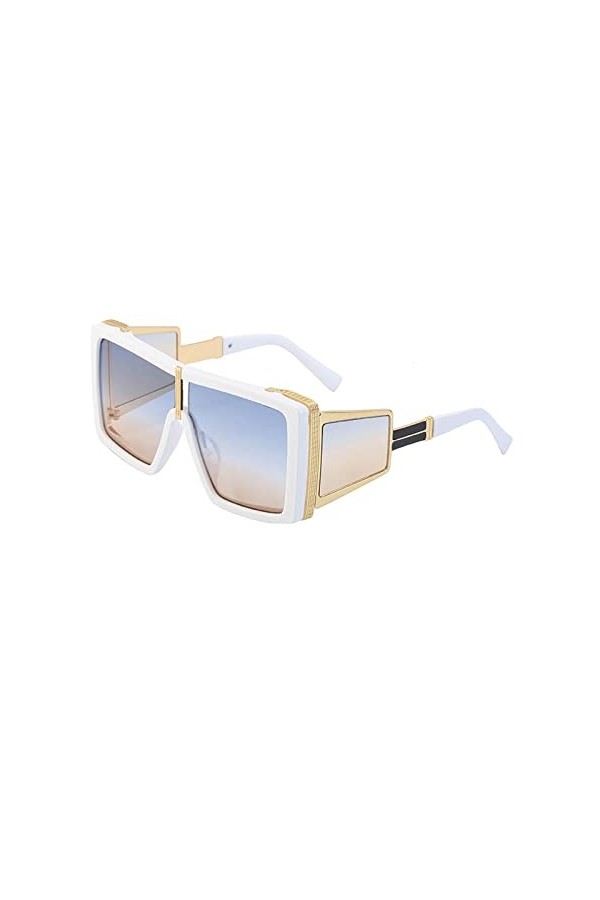 UNDIFY Lunettes De Soleil À Monture Carrée À La Mode Lunettes De Soleil De Luxe Légères Lunettes À Grande Monture Lunettes De