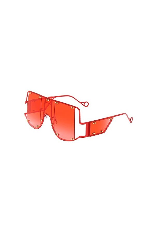 UNDIFY Lunettes De Soleil Photographie De Rue Lunettes De Soleil À Grande Monture Lunettes De Soleil À La Mode Lunettes De So