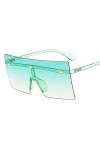 QFSLR Lunettes De Soleil, Grandes Lunettes De Soleil Carrées Rétro pour Hommes Et Femmes, Protection 100% UV, Couvrent Parfai