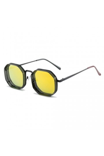 HPIRME Lunettes de soleil rétro pour hommes et femmes, lentille une pièce, petite monture, noires, en vrac, C6, taille unique