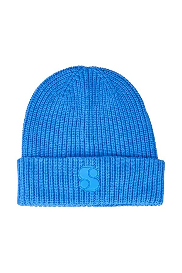 s.Oliver Bonnet, Bleu, Taille Unique Femme