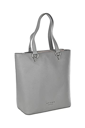 Ted Baker Amarie Grand sac fourre-tout en cuir avec sangle Gris, Noir