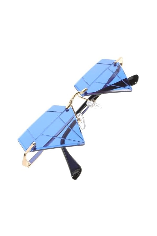 TENDYCOCO 1 Paire De Lunettes En Forme De Diamant Flamme Lunettes De Soleil Halloween Lunettes De Soleil Fête Lunettes Drôle 