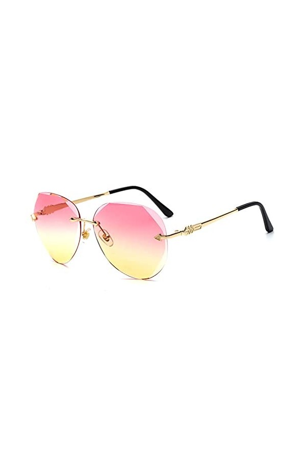 LUOXUEFEI De Soleil Lunettes Lunettes De Soleil Sans Monture Femmes Conduite Lunettes De Soleil Hommes Shades Eyewear Lens