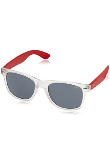 Dice Lunettes de Soleil Taille Unique Clear/Hot Red