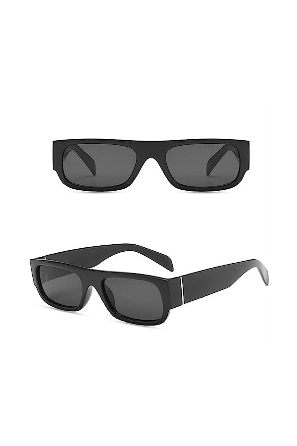 WANGOLK Mode unisexe luxe petites lunettes de soleil dames Vintage Rectangle nuances pour femmes femmes lunettes de soleil UV