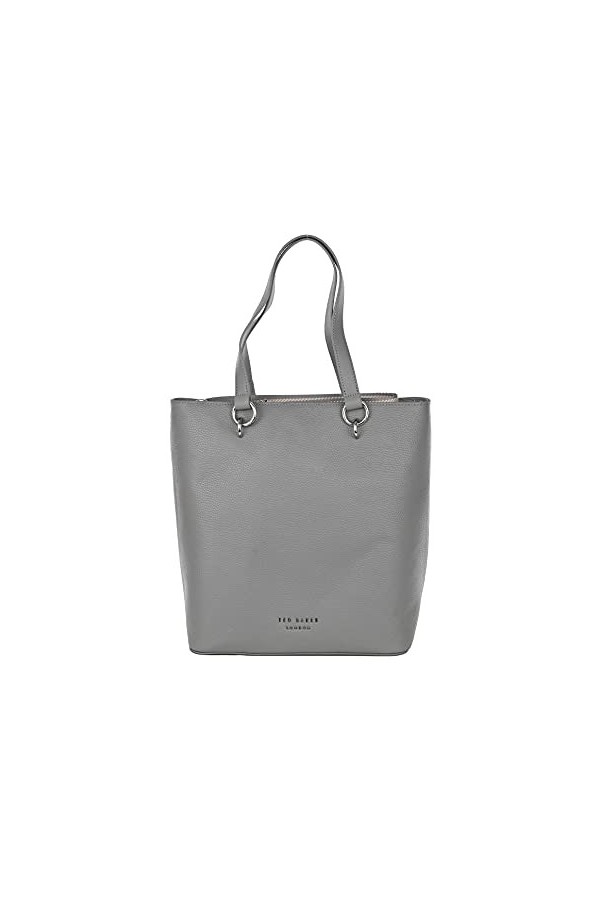 Ted Baker Amarie Grand sac fourre-tout en cuir avec sangle Gris, Noir